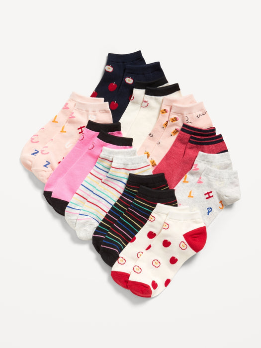 Ankle Socks 10-Pack for Girls
