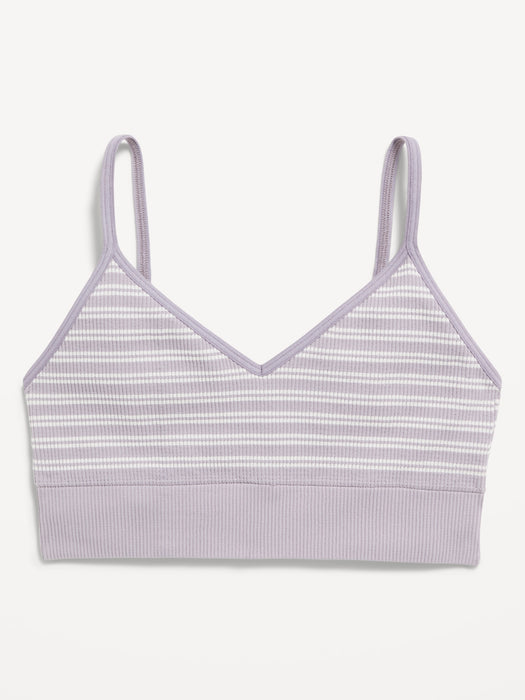 Seamless Ribbed Longline Bralette