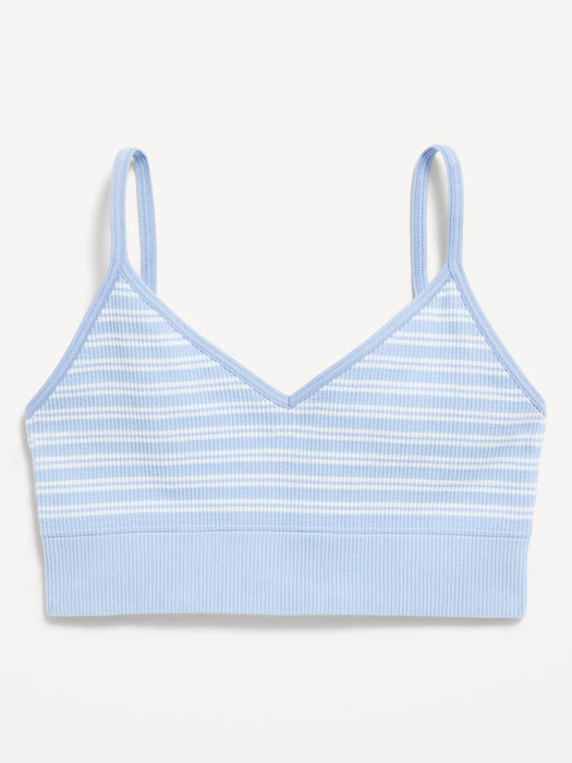 Seamless Ribbed Longline Bralette