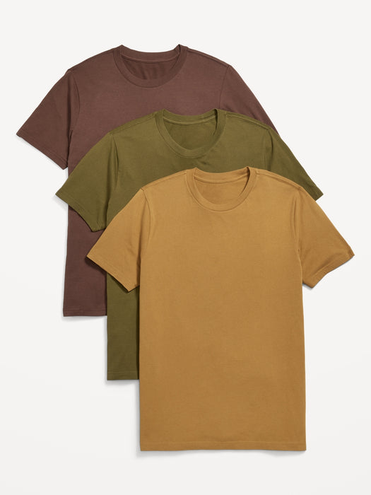 Solid Crew-Neck T-Shirt 3-Pack