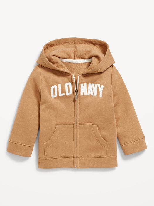 Logo-Graphic Zip Hoodie for Baby