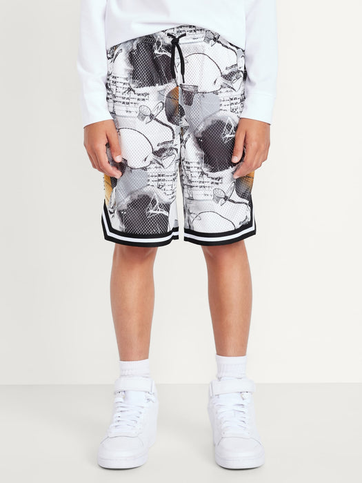Knee Length Mesh Basketball Shorts for Boys
