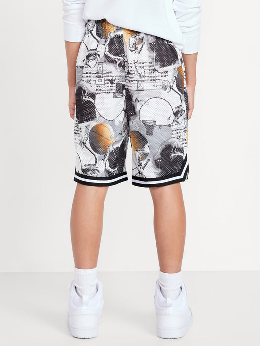 Knee Length Mesh Basketball Shorts for Boys