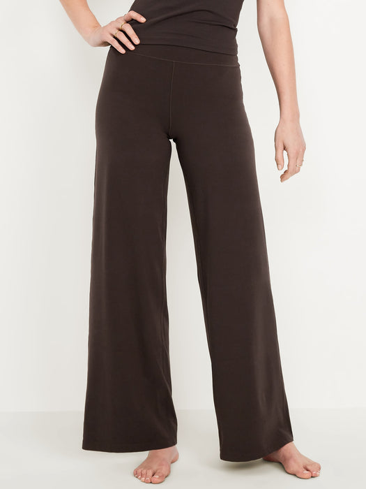 High-Waisted StudioSmooth Wide-Leg Pants