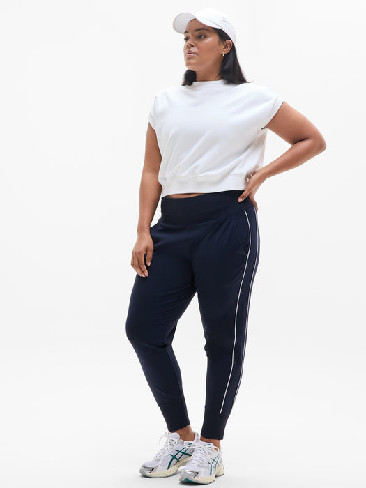 Venice High Rise Track Stripe Jogger