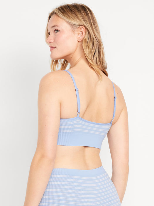 Seamless Ribbed Longline Bralette