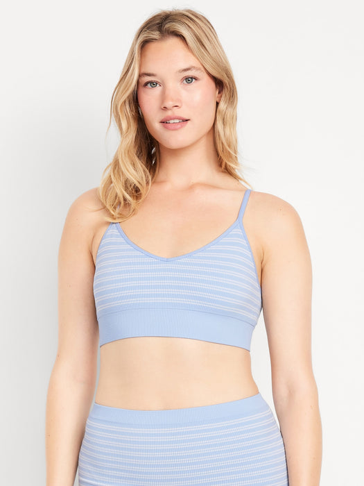 Seamless Ribbed Longline Bralette