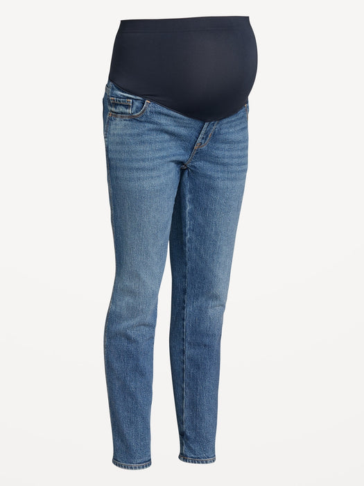 Maternity Full-Panel Vintage Slim Jeans