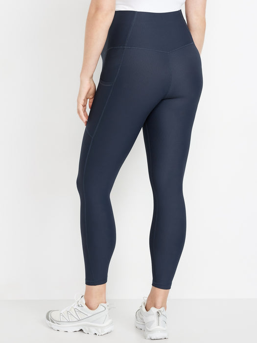 Maternity Full-Panel PowerSoft 7/8 Rib Leggings