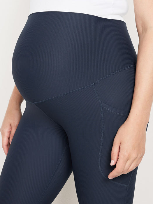 Maternity Full-Panel PowerSoft 7/8 Rib Leggings