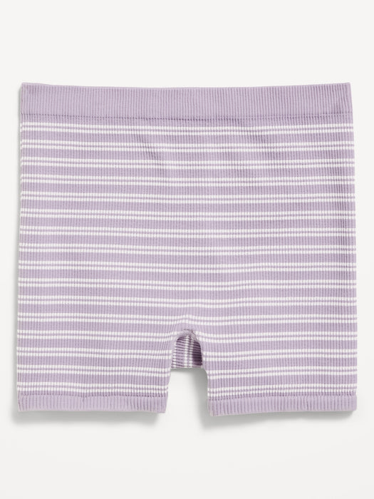 Mid-Rise Seamless Ribbed Boyshort Underwear