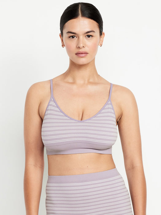 Seamless Ribbed Longline Bralette