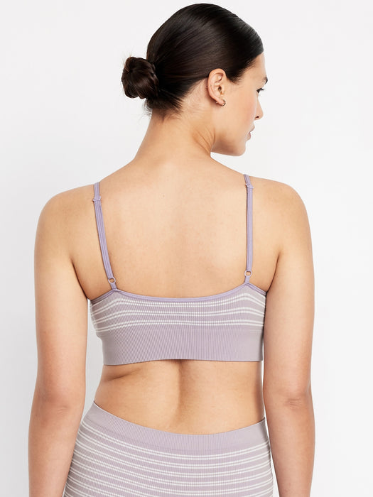 Seamless Ribbed Longline Bralette