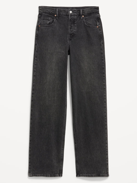 Mid-Rise Slouchy Wide-Leg Jeans