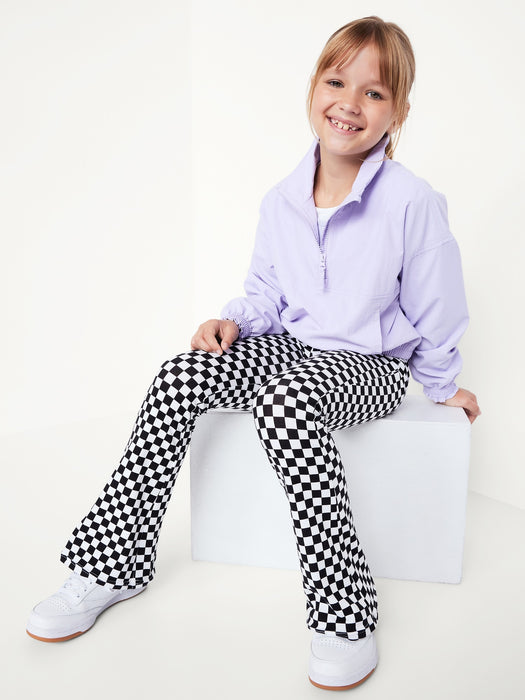 High-Waisted Flared Leggings for Girls