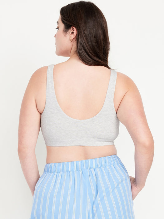 Ruched Cotton Bralette