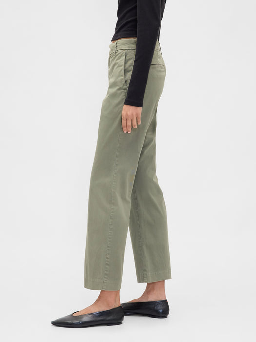 Mid Rise Khakis