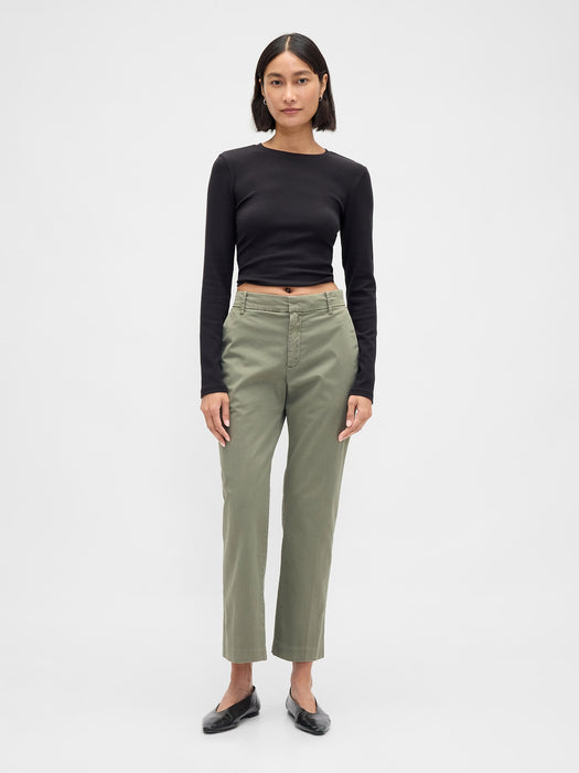 Mid Rise Khakis