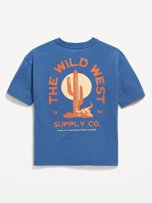 Oversized Short-Sleeve Graphic T-Shirt for Boys