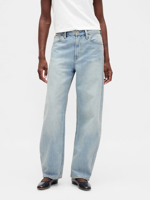 High Rise Barrel Jeans