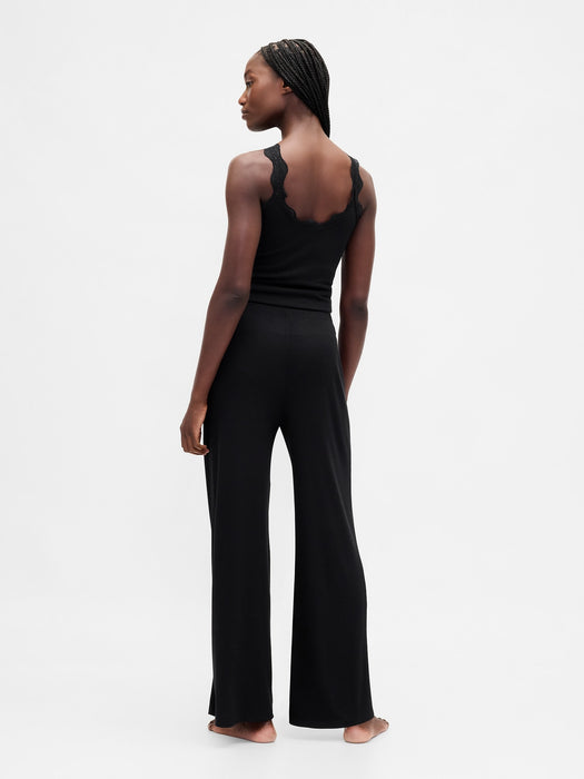 MiniRib Wide-Leg PJ Pants