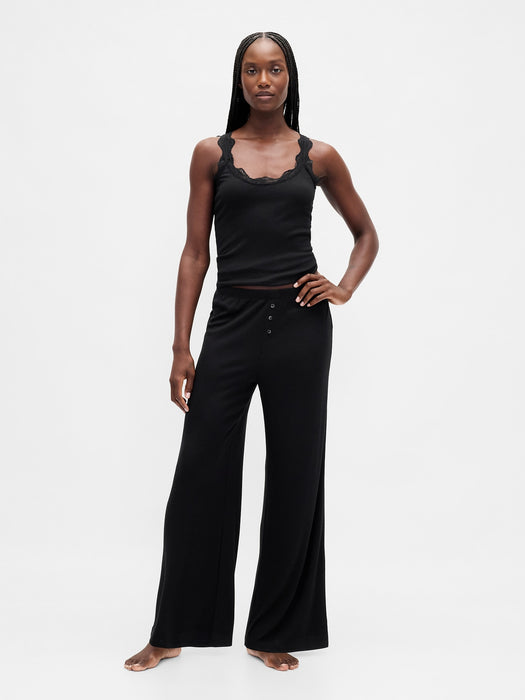 MiniRib Wide-Leg PJ Pants