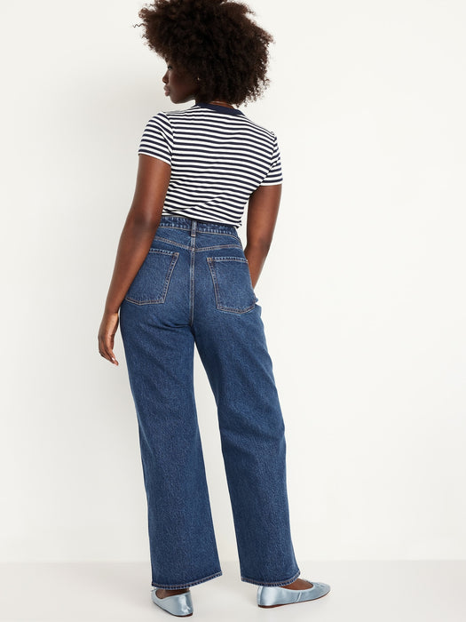 Curvy Extra High-Waisted Wide-Leg Jeans