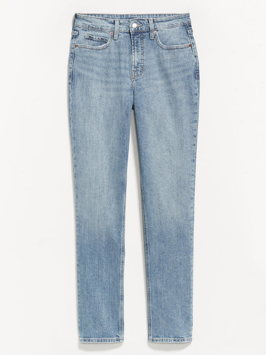 Curvy Extra High-Waisted Straight Jeans