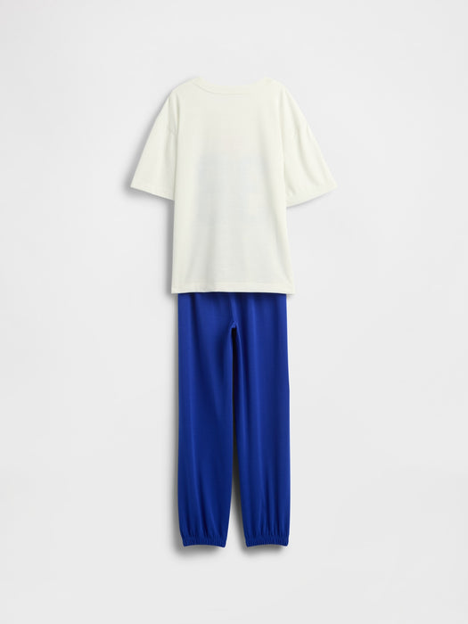 Kids Superman Oversized Recycled PJ Jogger Set