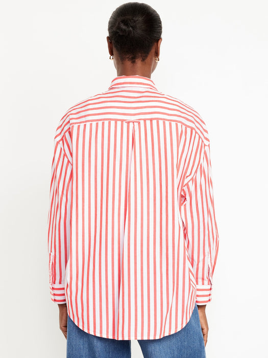 Oversized Button-Down Boyfriend Shirt