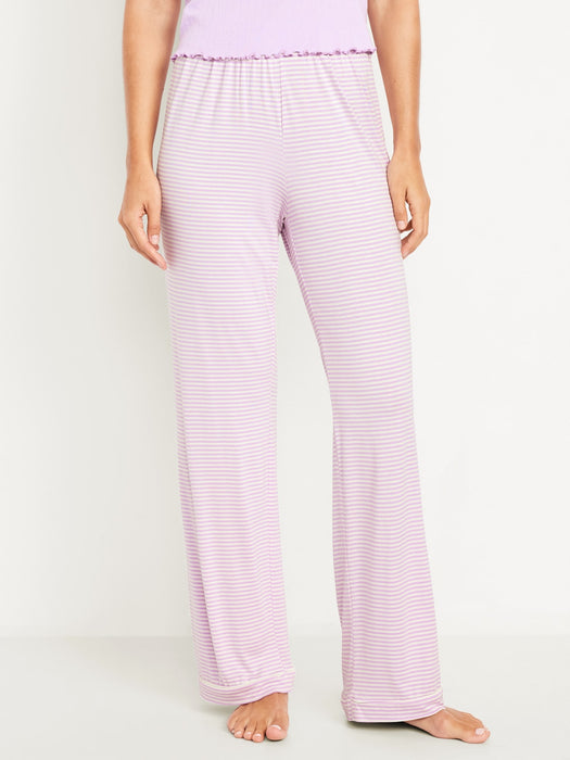 Mid-Rise Classic Jersey Pajama Pants