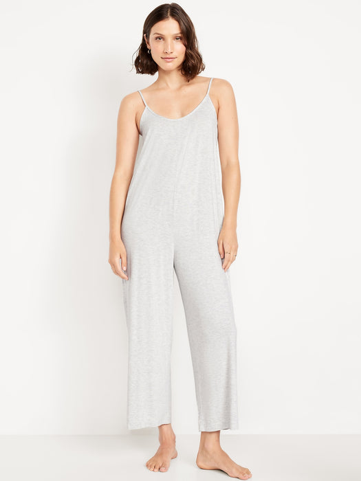 Knit Jersey Pajama Jumpsuit