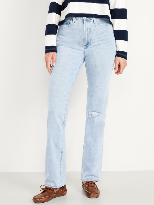 Extra High-Waisted Straight Jeans