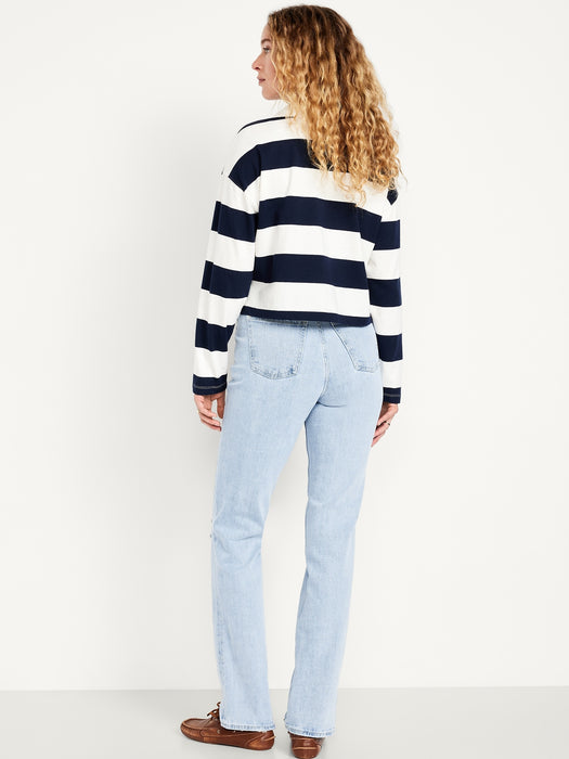 Extra High-Waisted Straight Jeans
