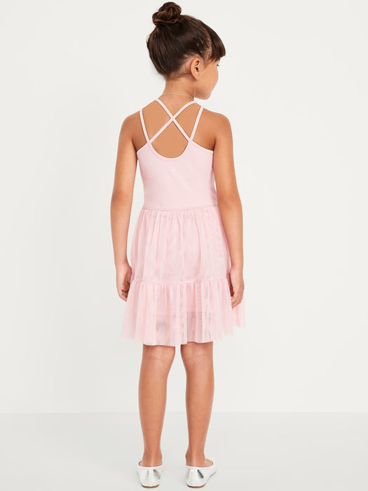 PowerSoft Sleeveless Tutu Athletic Dress for Girls