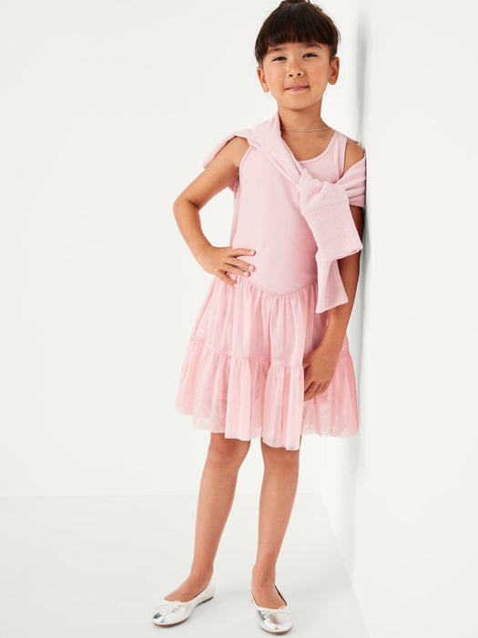 PowerSoft Sleeveless Tutu Athletic Dress for Girls
