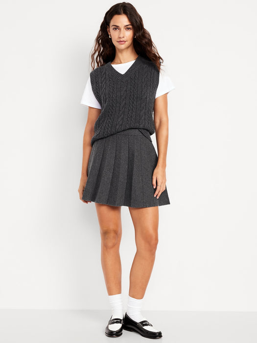 SoSoft Lite Pleated Sweater Skirt
