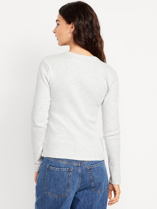 Snug Crew-Neck Long-Sleeve T-Shirt