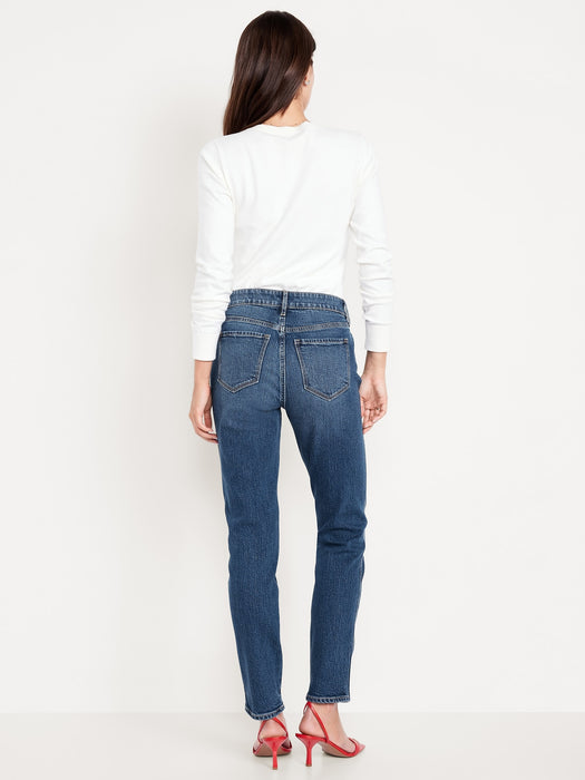 High-Waisted Vintage Slim Jeans
