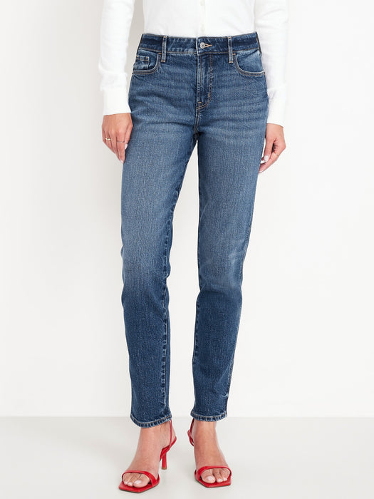 High-Waisted Vintage Slim Jeans