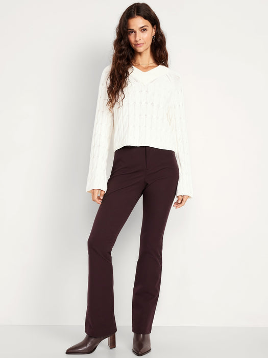High-Waisted Pixie Flare Pants