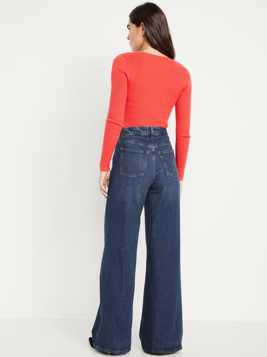 Extra High-Waisted Super Wide-Leg Jeans