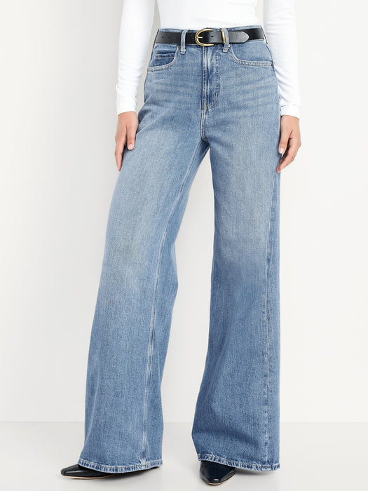 Extra High-Waisted Super Wide-Leg Jeans