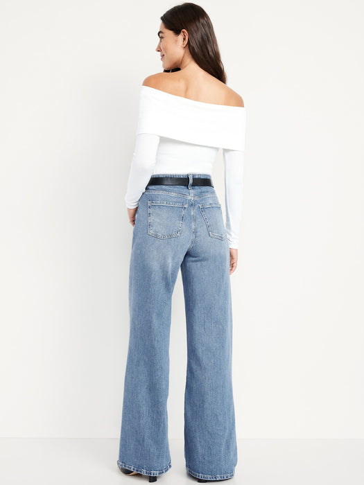 Extra High-Waisted Super Wide-Leg Jeans