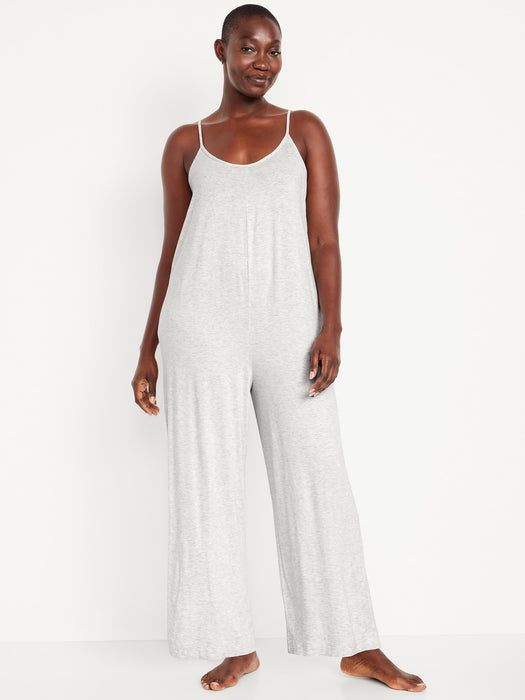 Knit Jersey Pajama Jumpsuit