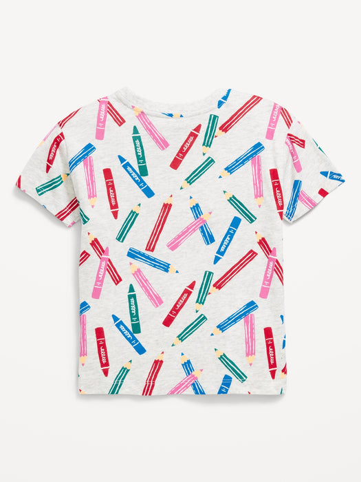 Printed Short-Sleeve T-Shirt for Toddler Girls