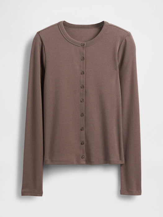 Modern Crewneck Cardigan
