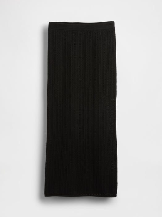 Pointelle Maxi Skirt
