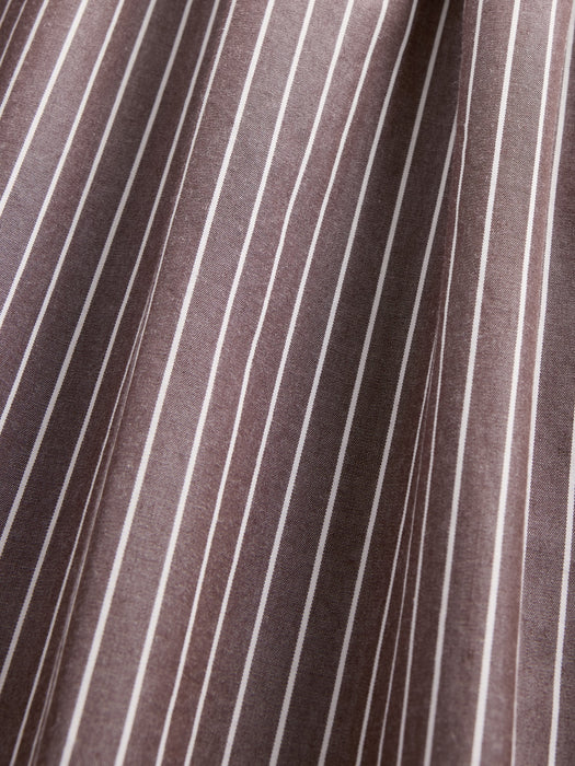 Poplin Drop-Waist Maxi Skirt