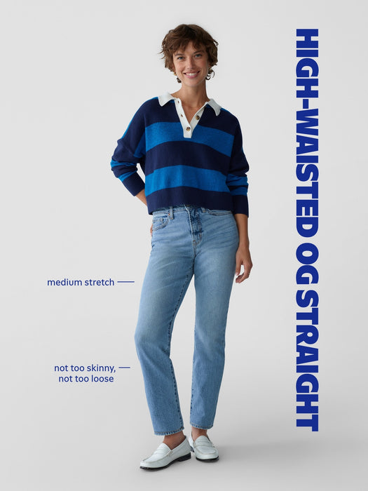High-Waisted OG Straight Ankle Jeans